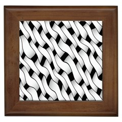 Black And White Pattern Framed Tiles