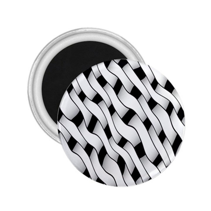 Black And White Pattern 2.25  Magnets