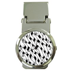 Black And White Pattern Money Clip Watches