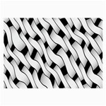 Black And White Pattern Large Glasses Cloth Front