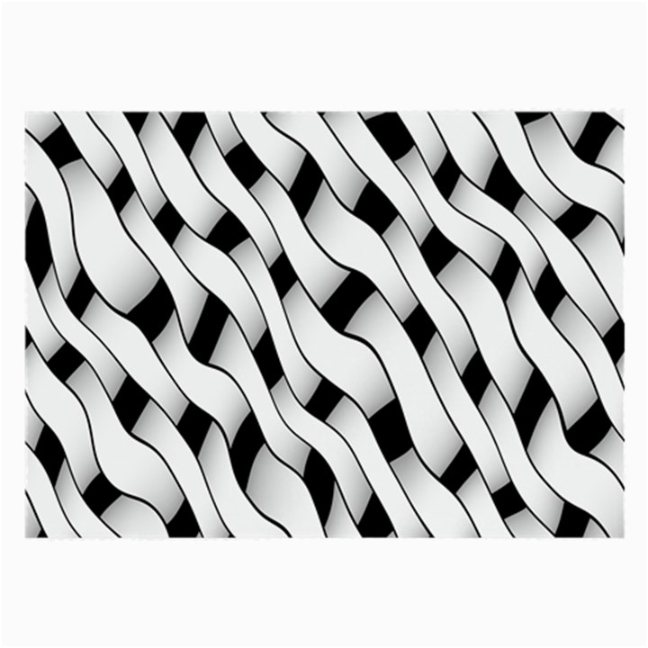 Black And White Pattern Large Glasses Cloth