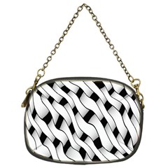 Black And White Pattern Chain Purses (One Side) 