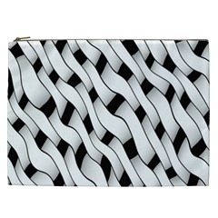 Black And White Pattern Cosmetic Bag (XXL) 