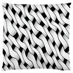 Black And White Pattern Large Flano Cushion Case (Two Sides) Front