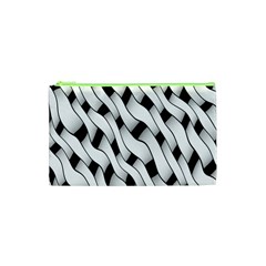 Black And White Pattern Cosmetic Bag (XS)