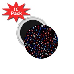 America Usa Map Stars Vector  1 75  Magnets (10 Pack) 