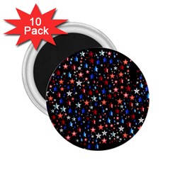 America Usa Map Stars Vector  2 25  Magnets (10 Pack) 