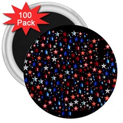 America Usa Map Stars Vector  3  Magnets (100 Pack) by Simbadda