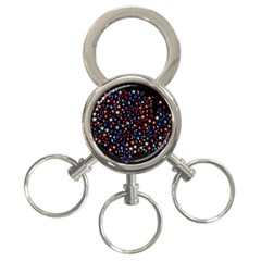 America Usa Map Stars Vector  3-ring Key Chains by Simbadda