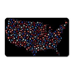 America Usa Map Stars Vector  Magnet (rectangular)