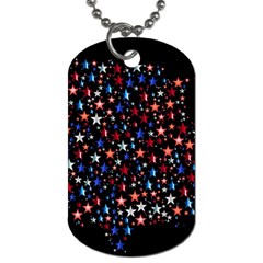 America Usa Map Stars Vector  Dog Tag (two Sides)