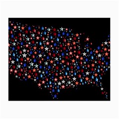 America Usa Map Stars Vector  Small Glasses Cloth by Simbadda