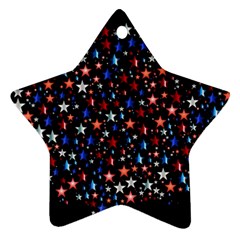 America Usa Map Stars Vector  Star Ornament (two Sides) by Simbadda