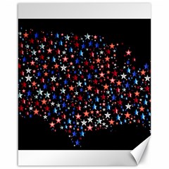 America Usa Map Stars Vector  Canvas 16  X 20   by Simbadda