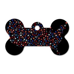 America Usa Map Stars Vector  Dog Tag Bone (one Side)