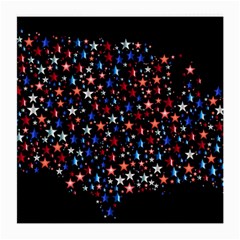 America Usa Map Stars Vector  Medium Glasses Cloth (2-side)