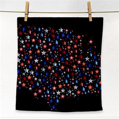 America Usa Map Stars Vector  Face Towel