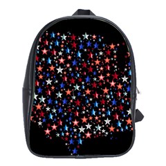 America Usa Map Stars Vector  School Bags(large) 