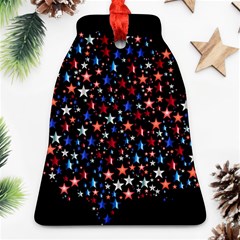 America Usa Map Stars Vector  Ornament (bell)