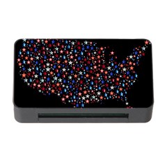 America Usa Map Stars Vector  Memory Card Reader With Cf