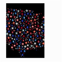 America Usa Map Stars Vector  Large Garden Flag (two Sides)