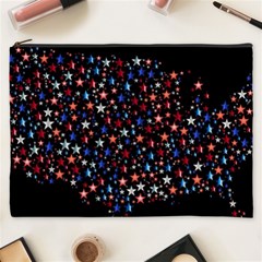 America Usa Map Stars Vector  Cosmetic Bag (xxxl)  by Simbadda