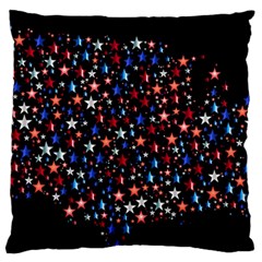 America Usa Map Stars Vector  Large Flano Cushion Case (one Side)