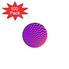 Pink And Purple 1  Mini Buttons (100 Pack) 