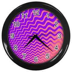 Pink And Purple Wall Clocks (black)