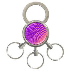 Pink And Purple 3-ring Key Chains