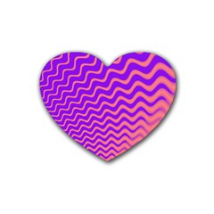 Pink And Purple Heart Coaster (4 Pack) 