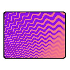 Pink And Purple Double Sided Fleece Blanket (small) 