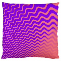 Pink And Purple Standard Flano Cushion Case (two Sides)