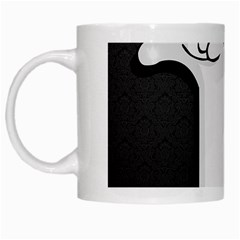 Texture Cats Black White White Mugs