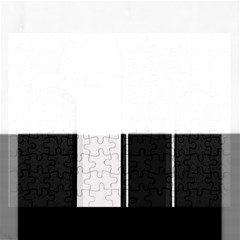 Texture Cats Black White Rectangular Jigsaw Puzzl