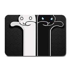 Texture Cats Black White Plate Mats