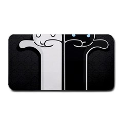 Texture Cats Black White Medium Bar Mats