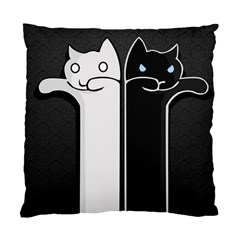 Texture Cats Black White Standard Cushion Case (two Sides)