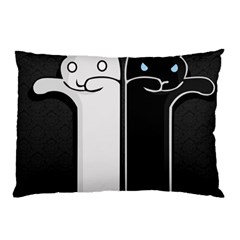 Texture Cats Black White Pillow Case