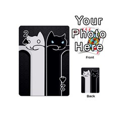 Texture Cats Black White Playing Cards 54 (mini) 