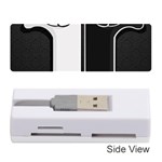 Texture Cats Black White Memory Card Reader (Stick)  Front