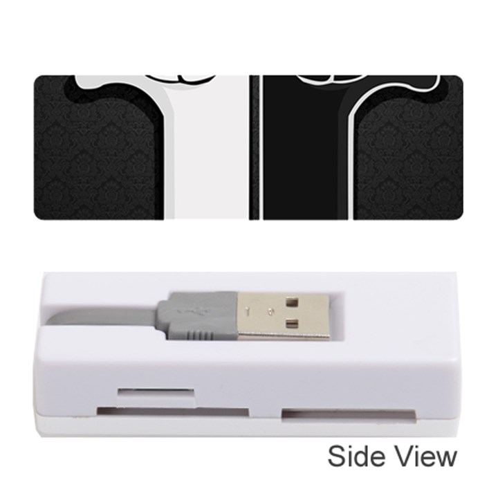 Texture Cats Black White Memory Card Reader (Stick) 