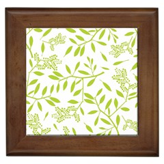 Leaves Pattern Seamless Framed Tiles