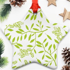 Leaves Pattern Seamless Ornament (star)