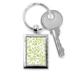 Leaves Pattern Seamless Key Chains (rectangle) 