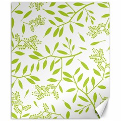 Leaves Pattern Seamless Canvas 8  X 10 