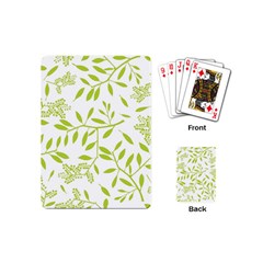 Leaves Pattern Seamless Playing Cards (mini)  by Simbadda