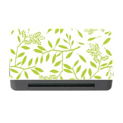 Leaves Pattern Seamless Memory Card Reader With Cf