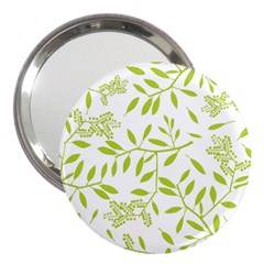 Leaves Pattern Seamless 3  Handbag Mirrors by Simbadda