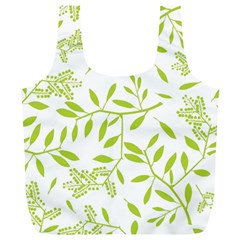 Leaves Pattern Seamless Full Print Recycle Bags (l) 